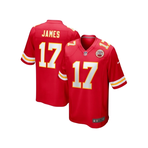 Mens Kansas City Chiefs Richie James Red Game Jersey