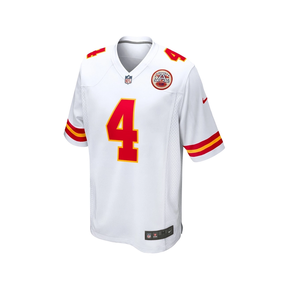 Mens Kansas City Chiefs Rashee Rice White Game Jersey