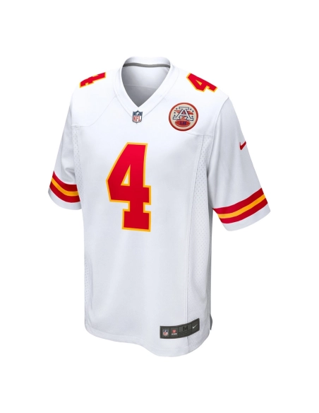 Mens Kansas City Chiefs Rashee Rice White Game Jersey