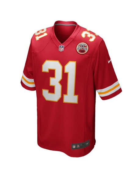 Mens Kansas City Chiefs Priest Holmes Red Game Retired Player Jersey