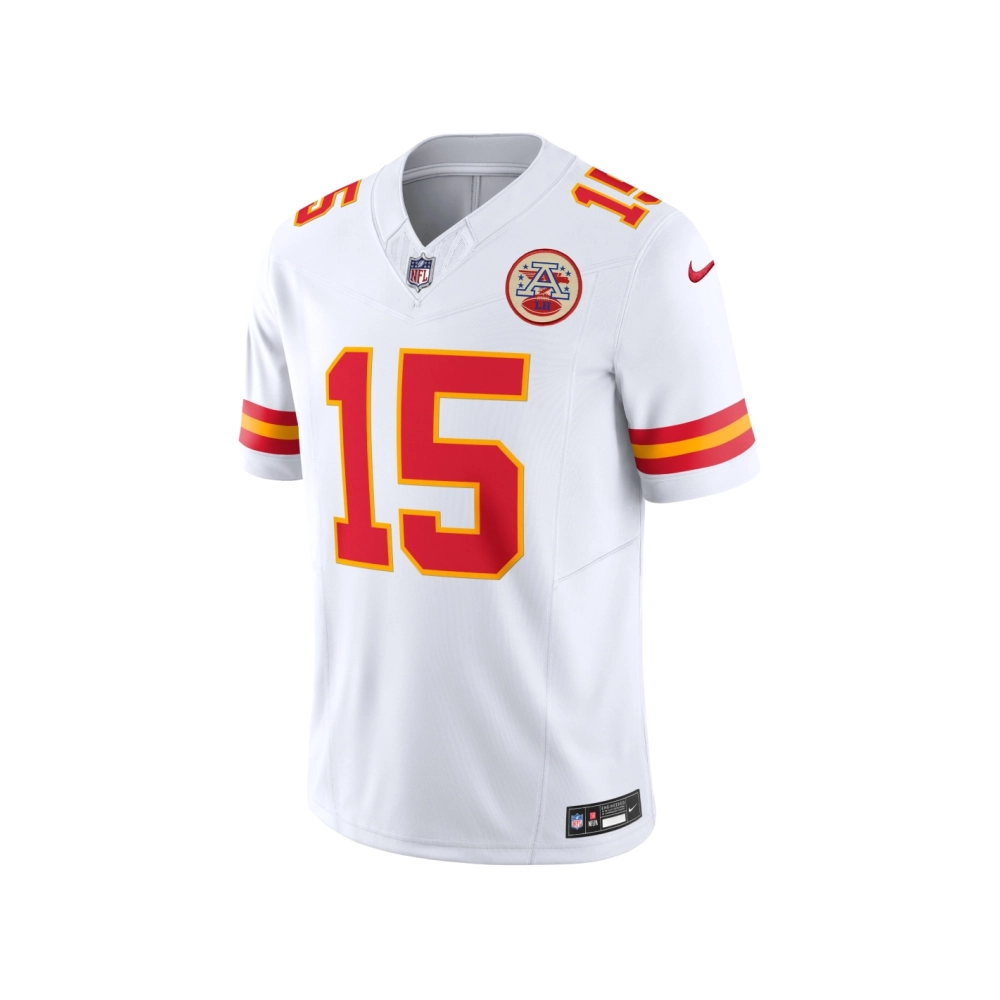 Mens Kansas City Chiefs Patrick Mahomes White Vapor F.U.S.E. Limited Jersey