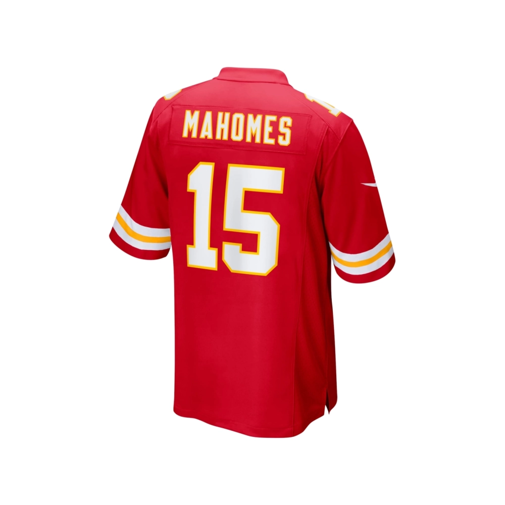 Mens Kansas City Chiefs Patrick Mahomes Red Super Bowl LVII (2022 Season) Patch Game Jersey