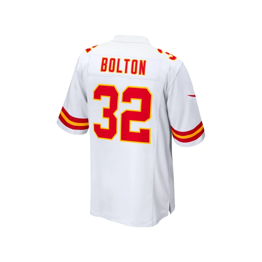 Mens Kansas City Chiefs Nick Bolton White Away Game Player Jersey
