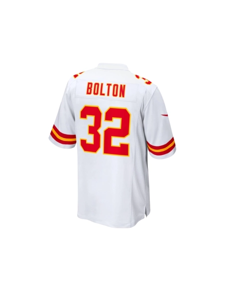 Mens Kansas City Chiefs Nick Bolton White Away Game Player Jersey