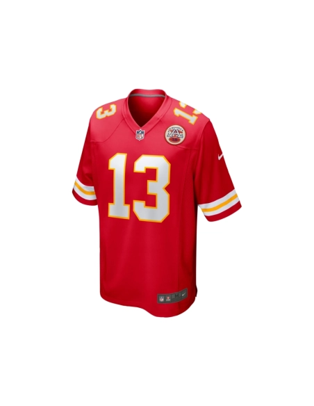 Mens Kansas City Chiefs Nazeeh Johnson Red Game Player Jersey