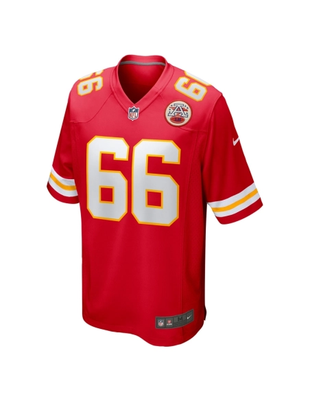 Mens Kansas City Chiefs Mike Caliendo Red Game Player Jersey