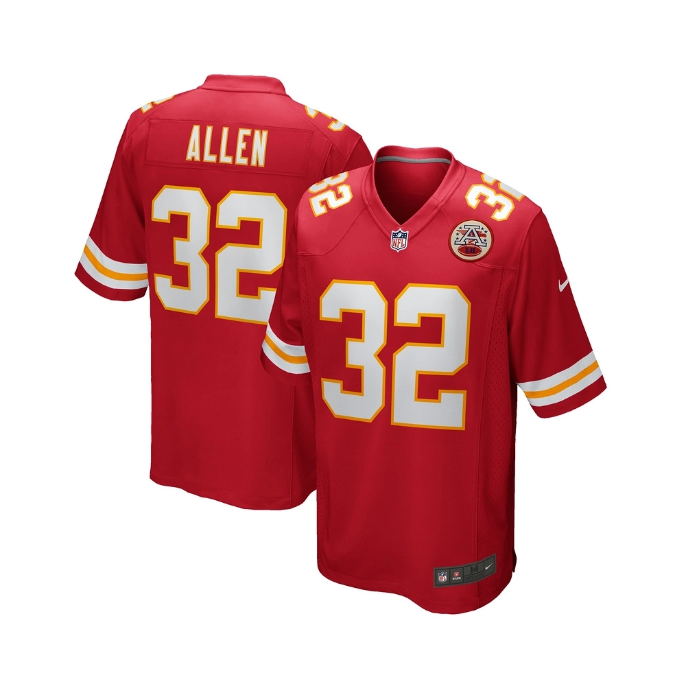 Mens Kansas City Chiefs Marcus Allen Red Game Retired Player Jersey