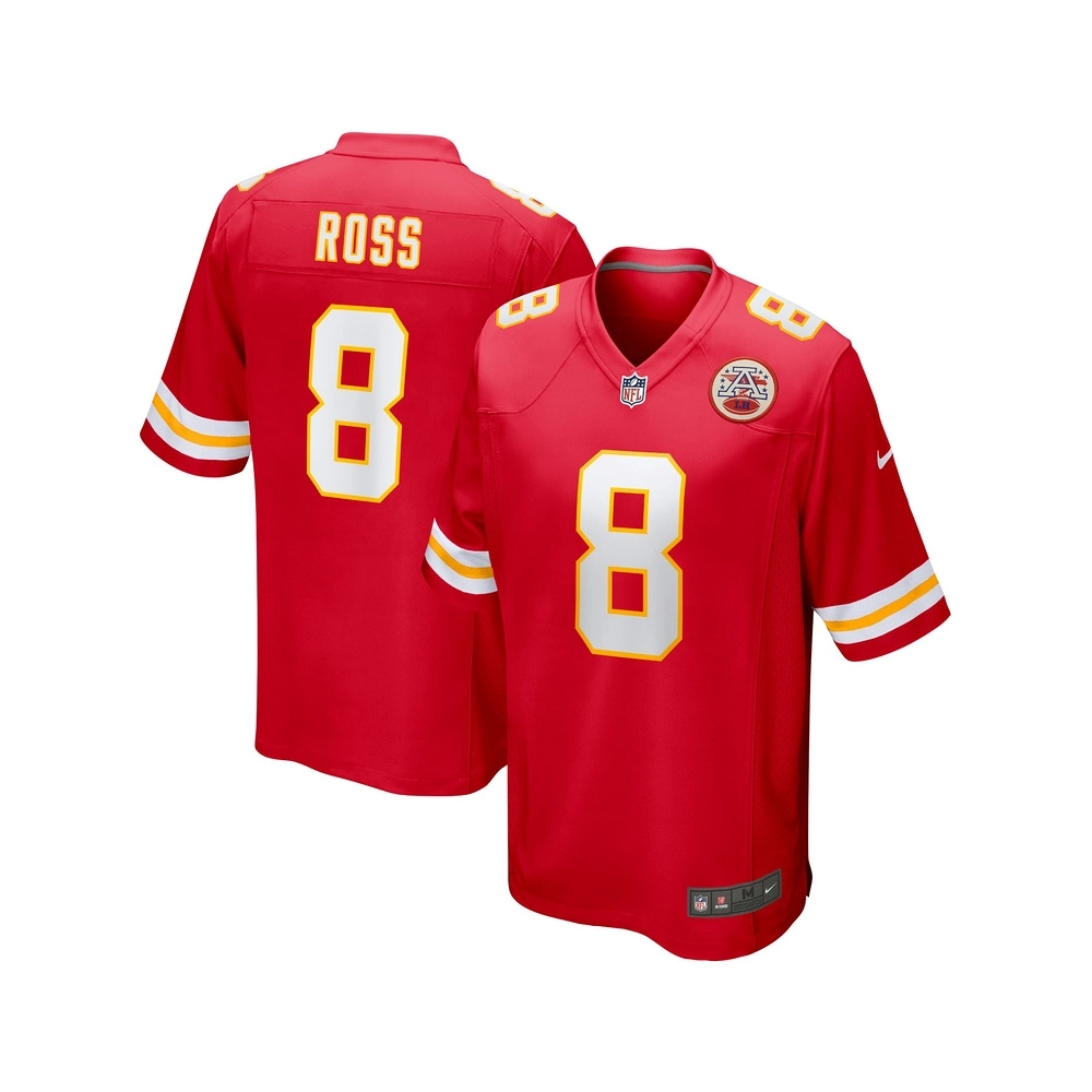 Mens Kansas City Chiefs Justyn Ross Red Home Game Player Jersey