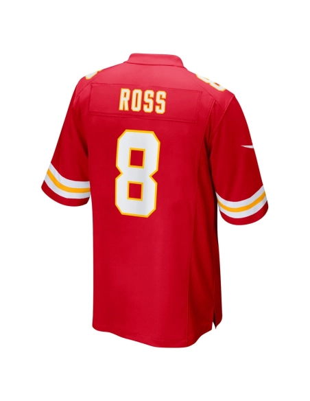Mens Kansas City Chiefs Justyn Ross Red Home Game Player Jersey