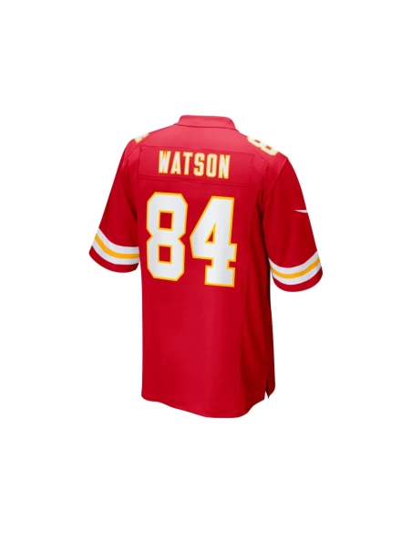 Mens Kansas City Chiefs Justin Watson Red Game Player Jersey
