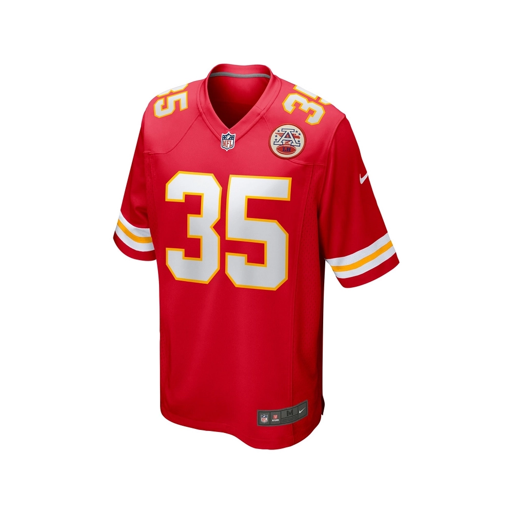 Mens Kansas City Chiefs Jaylen Watson Red Game Player Jersey