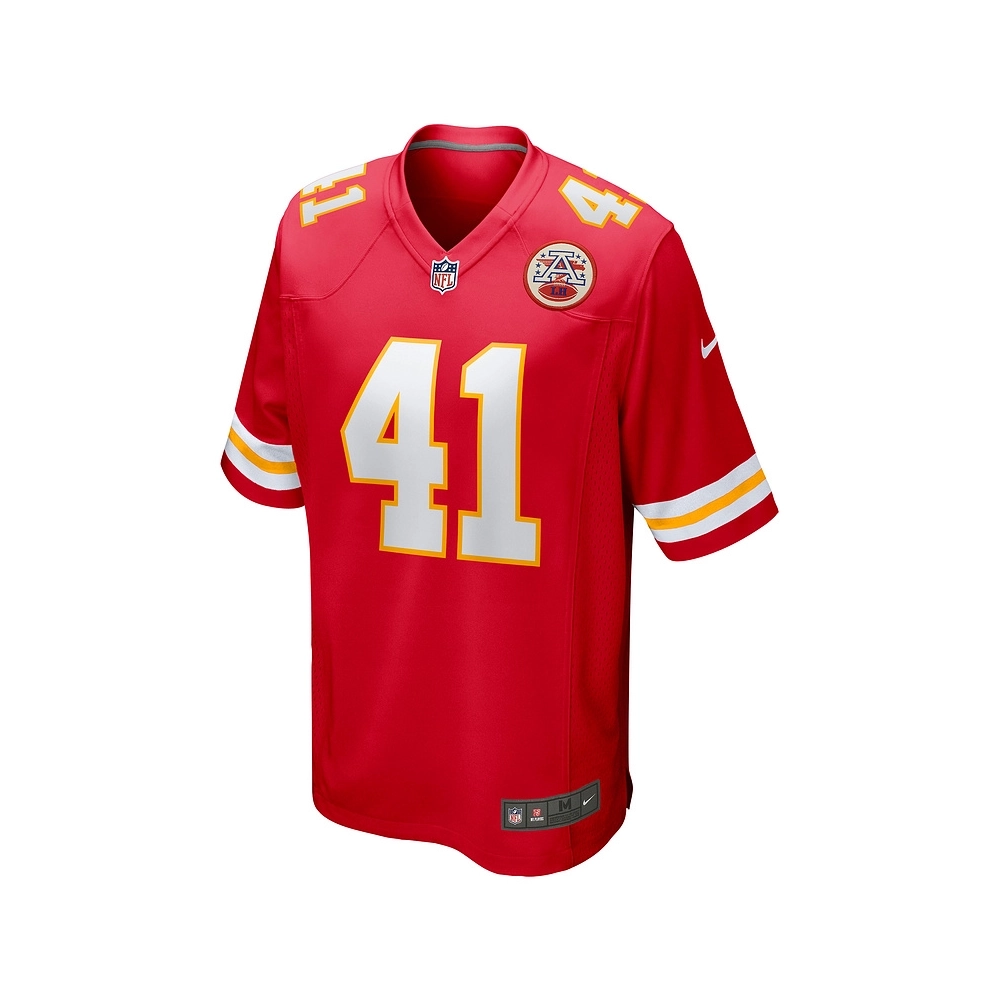 Mens Kansas City Chiefs James Winchester Red Game Jersey