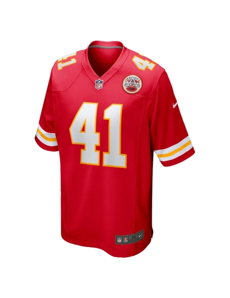 Mens Kansas City Chiefs James Winchester Red Game Jersey