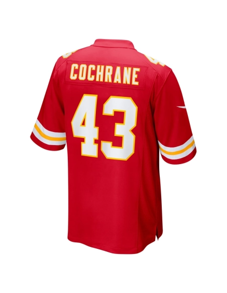 Mens Kansas City Chiefs Jack Cochrane Red Game Player Jersey