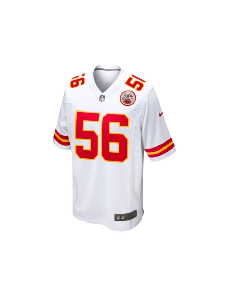 Mens Kansas City Chiefs George Karlaftis White Away Game Player Jersey