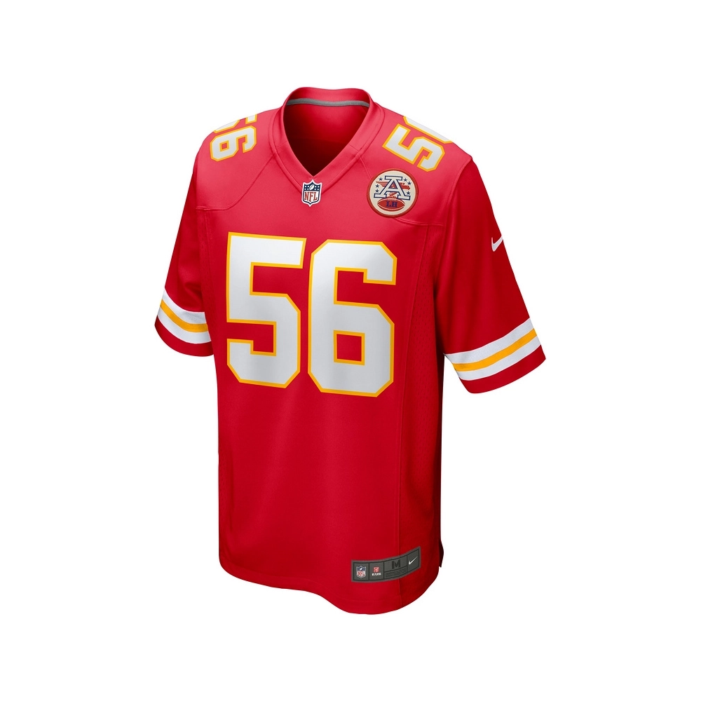 Mens Kansas City Chiefs George Karlaftis Red Player Game Jersey