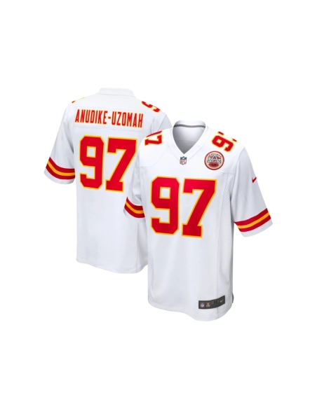 Mens Kansas City Chiefs Felix Anudike-Uzomah White Team Game Jersey