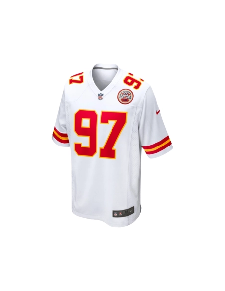 Mens Kansas City Chiefs Felix Anudike-Uzomah White Team Game Jersey