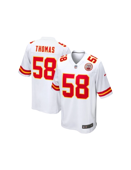 Mens Kansas City Chiefs Derrick Thomas White Retired Player Game Jersey