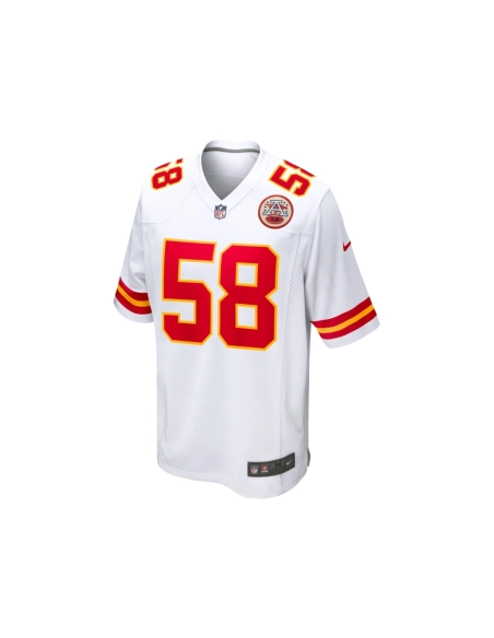 Mens Kansas City Chiefs Derrick Thomas White Retired Player Game Jersey