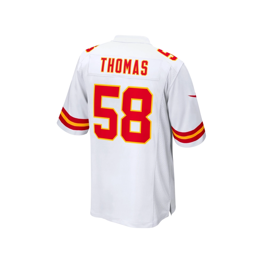 Mens Kansas City Chiefs Derrick Thomas White Retired Player Game Jersey