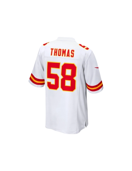 Mens Kansas City Chiefs Derrick Thomas White Retired Player Game Jersey
