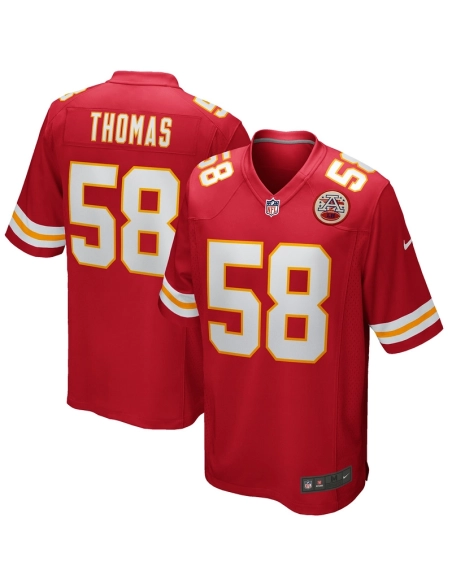 Mens Kansas City Chiefs Derrick Thomas Red Game Retired Player Jersey