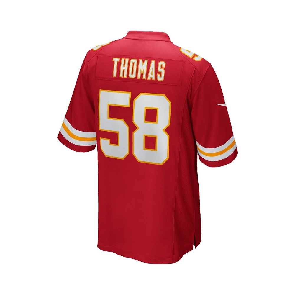 Mens Kansas City Chiefs Derrick Thomas Red Game Retired Player Jersey