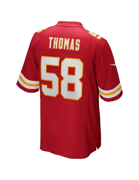 Mens Kansas City Chiefs Derrick Thomas Red Game Retired Player Jersey