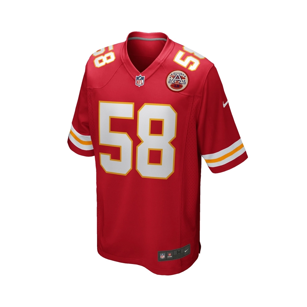 Mens Kansas City Chiefs Derrick Thomas Red Game Retired Player Jersey