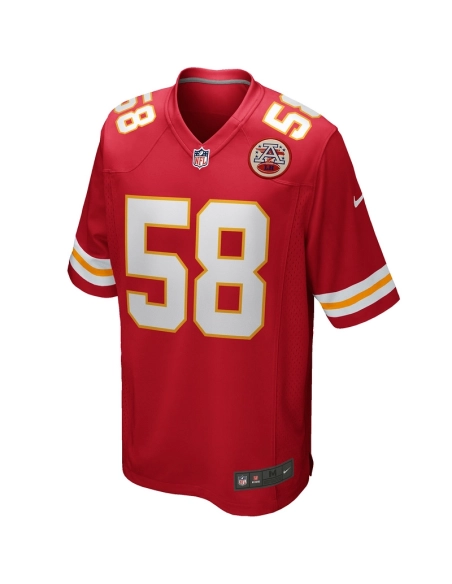Mens Kansas City Chiefs Derrick Thomas Red Game Retired Player Jersey