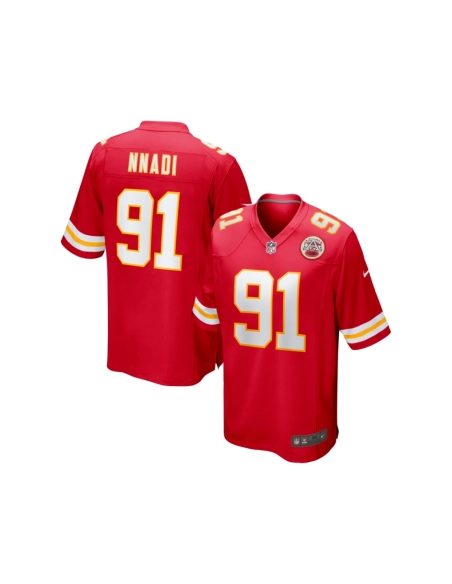 Mens Kansas City Chiefs Derrick Nnadi Red Game Jersey