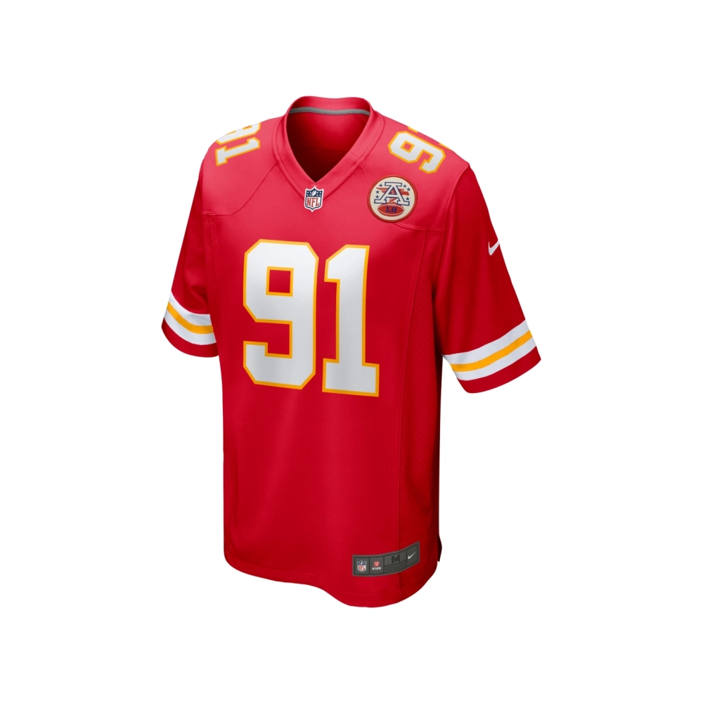 Mens Kansas City Chiefs Derrick Nnadi Red Game Jersey