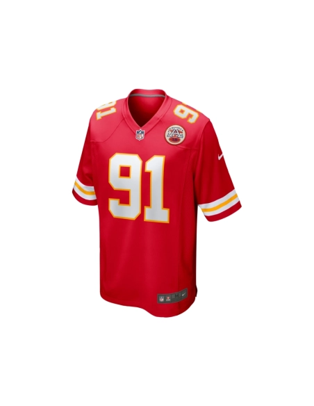 Mens Kansas City Chiefs Derrick Nnadi Red Game Jersey