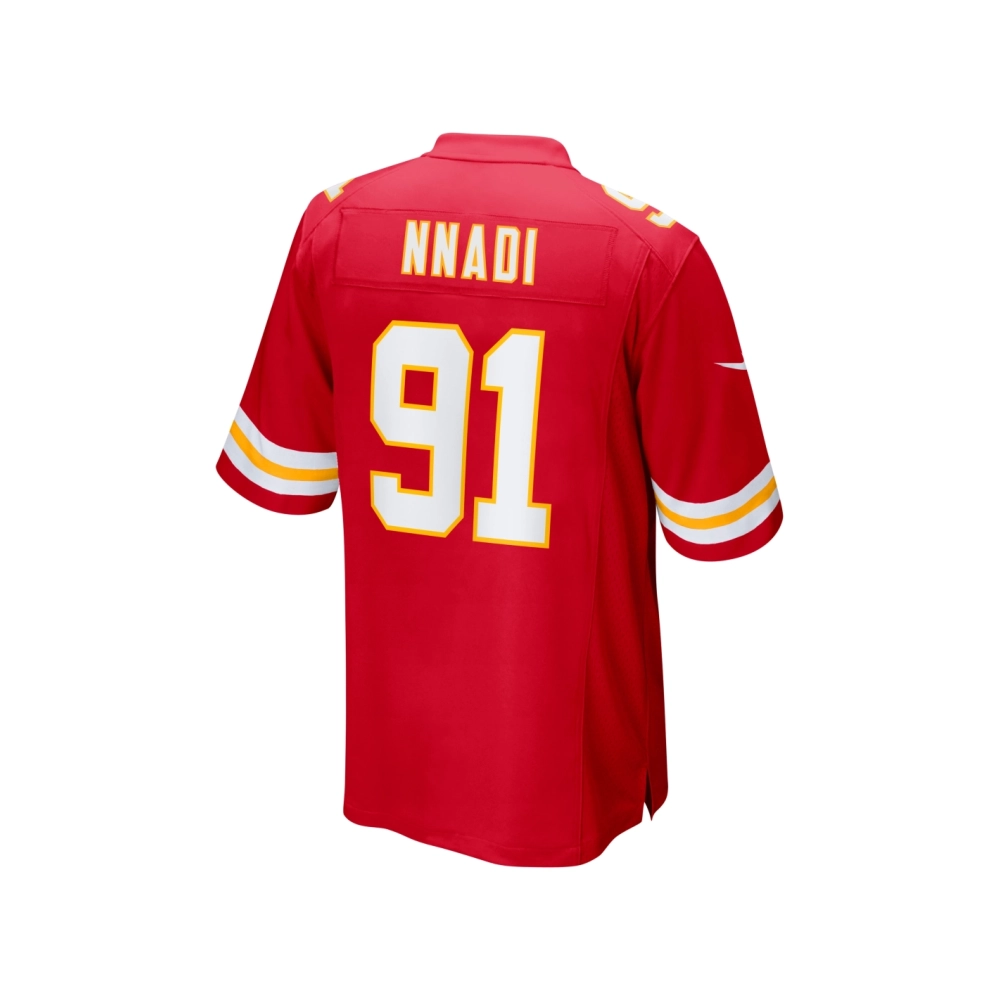 Mens Kansas City Chiefs Derrick Nnadi Red Game Jersey