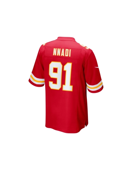 Mens Kansas City Chiefs Derrick Nnadi Red Game Jersey