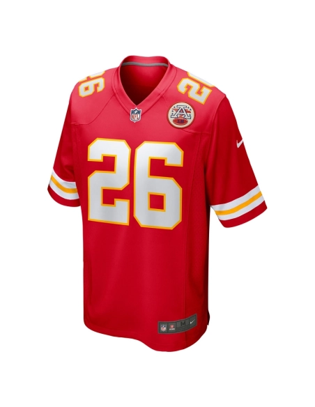 Mens Kansas City Chiefs Deon Bush Red Game Player Jersey