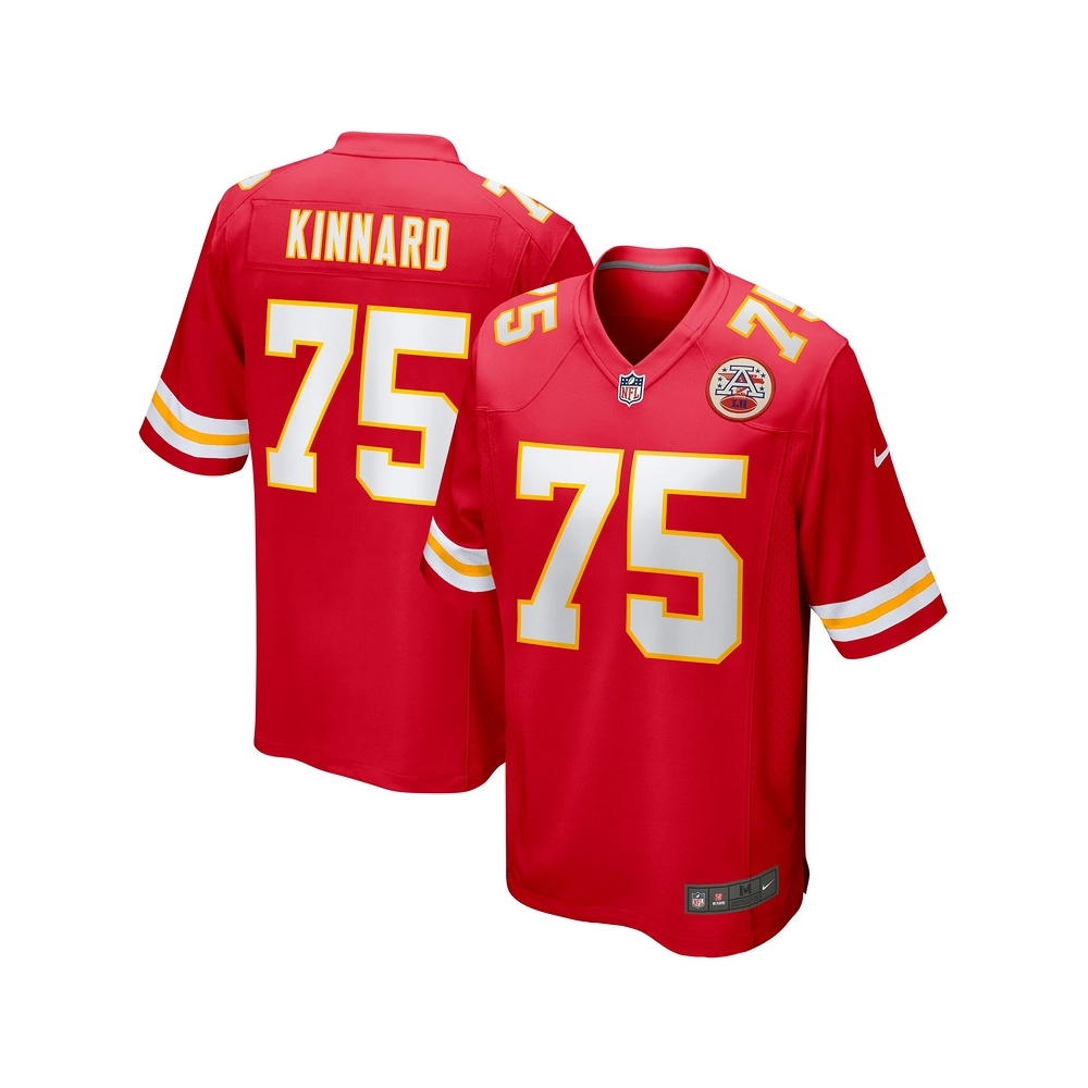 Mens Kansas City Chiefs Darian Kinnard Red Game Player Jersey