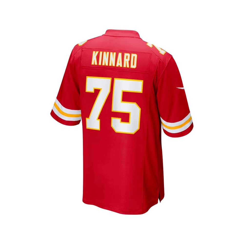 Mens Kansas City Chiefs Darian Kinnard Red Game Player Jersey