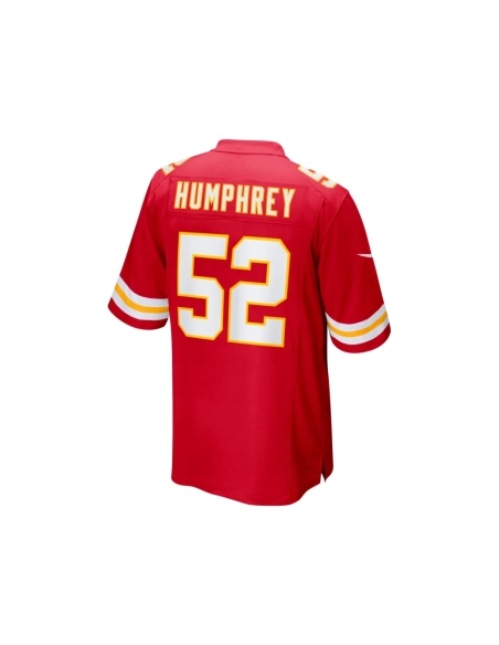 Mens Kansas City Chiefs Creed Humphrey Red Super Bowl LVIII Game Jersey