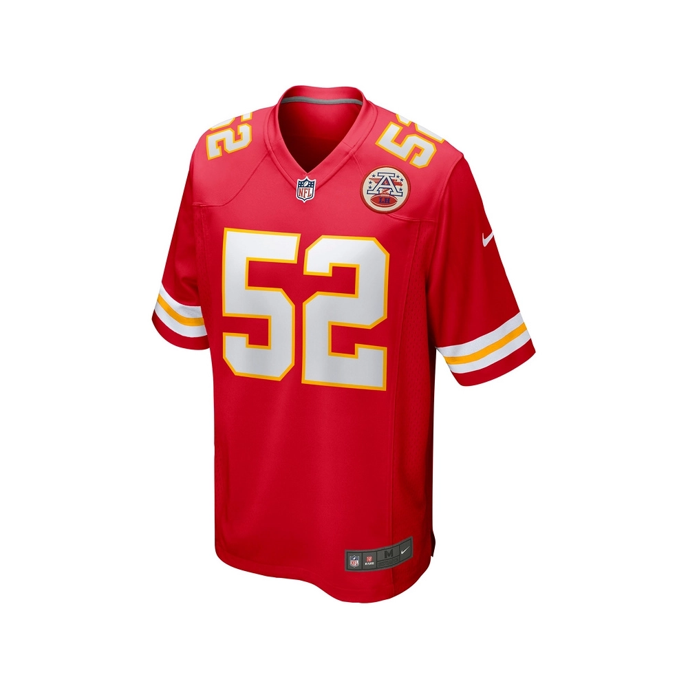 Mens Kansas City Chiefs Creed Humphrey Red Game Jersey