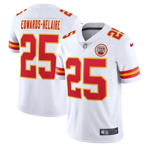 Mens Kansas City Chiefs Clyde Edwards-Helaire White Vapor Limited Jersey