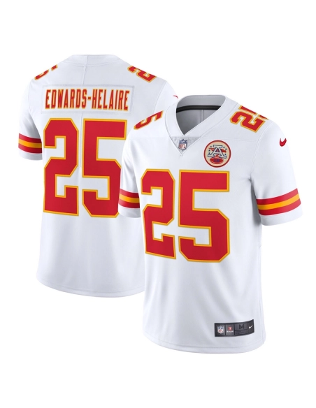 Mens Kansas City Chiefs Clyde Edwards-Helaire White Vapor Limited Jersey