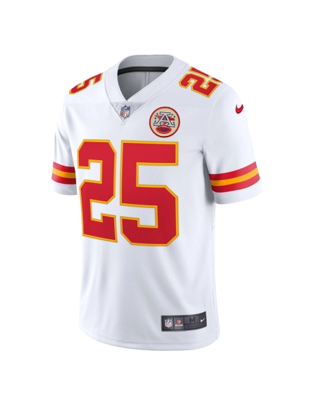 Mens Kansas City Chiefs Clyde Edwards-Helaire White Vapor Limited Jersey