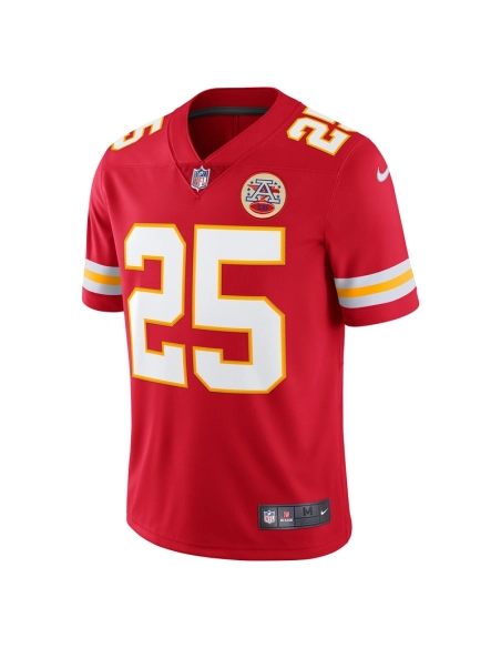 Mens Kansas City Chiefs Clyde Edwards-Helaire Red Vapor Limited Jersey