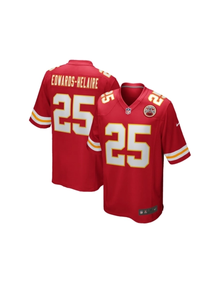 Mens Kansas City Chiefs Clyde Edwards-Helaire Red Player Game Jersey
