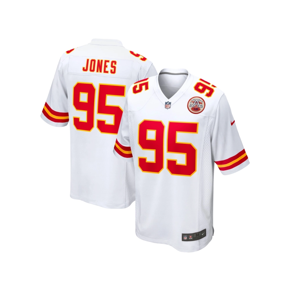 Mens Kansas City Chiefs Chris Jones White Game Jersey