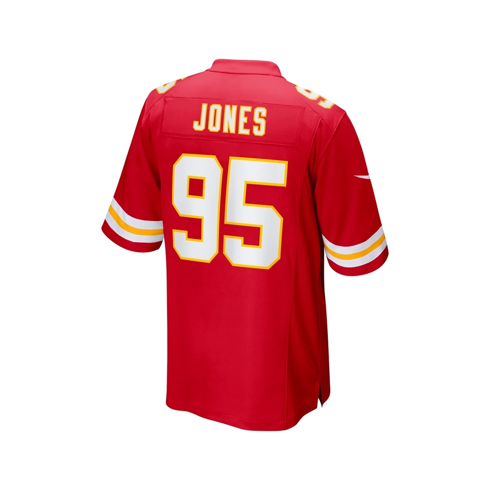 Mens Kansas City Chiefs Chris Jones Red Super Bowl LVIII Game Jersey