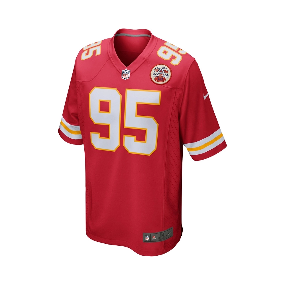 Mens Kansas City Chiefs Chris Jones Red Game Jersey