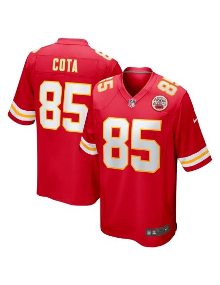 Mens Kansas City Chiefs Chase Cota Red Game Jersey